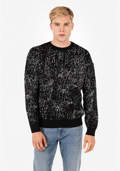 Colin's Colins Regular Fit Yuvarlak Yaka Jakarlı Erkek Siyah Kazak Cl1071047 Q1.v2 Blk Siyah Colin's Colins Regular Fit Yuvarlak Yaka Jakarlı Erkek Siyah Kazak Cl1071047 Q1.v2 Blk Siyah
