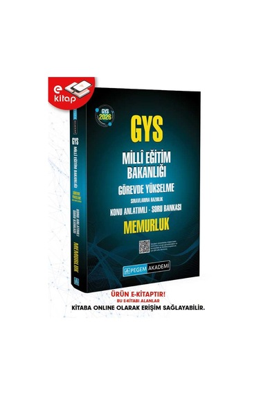2026 Gys Meb Görevde Yükselme Sınavlarına Hazırlık Konu Anlatımlı Soru Bankası Memurluk E-kitap