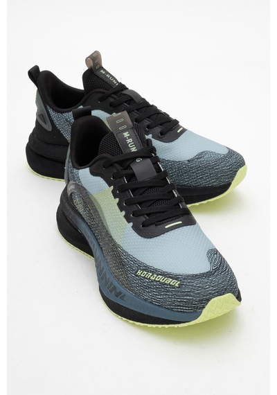 Marcomen Erkek Kalın Taban Bağcıklı Comfort Sneaker Mc 21043 Siyah