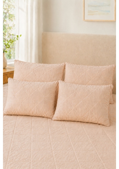 Formeya Alez Kahverengi %100 Pamuk Yastık Koruyucu Alez 4 Adet 50X70