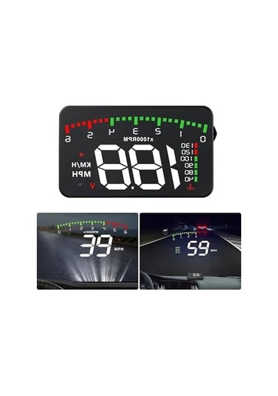Hyundai Era-getz Araba Için Uyumlu Harici Dijital Hararet-hız-devir-voltaj Göstergesi Ekranı Hub Obd