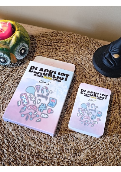 Blacklist Yasaklı Kelime Oyunu Gen Z Kese Hediyeli 50 Kart Eğlenceli Grup & Parti Oyunu