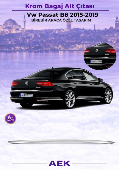 Vw Passat B8 Bagaj Alt Çıtası 2015-2019 Sd Paslanmaz Çelik