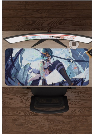 Xiao Genshin Impact Anime Gacha V4 - 90x40 Xxl Gaming Mouse Pad Fare Altlığı