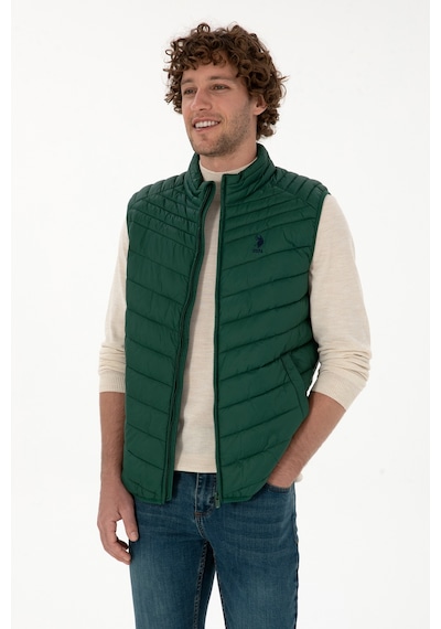 U.s. Polo Assn. Erkek Koyu Yeşil Yelek Dokuma 50312012-vr079 Koyu Yesıl