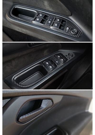 Fiat Egea Uyumlu İç Trim Kaplama Set Mat Karbon Siyah Kaplama Rengi - Siyah Karbon