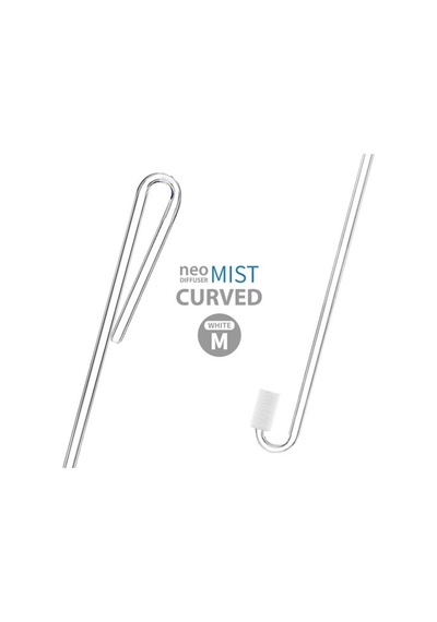 Aquario Co2 Diffuser Mist Curved M White