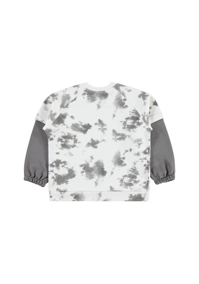 Civil Boys Whıte Fox Baskılı 6-9 Yaş Sweatshirt - Gri