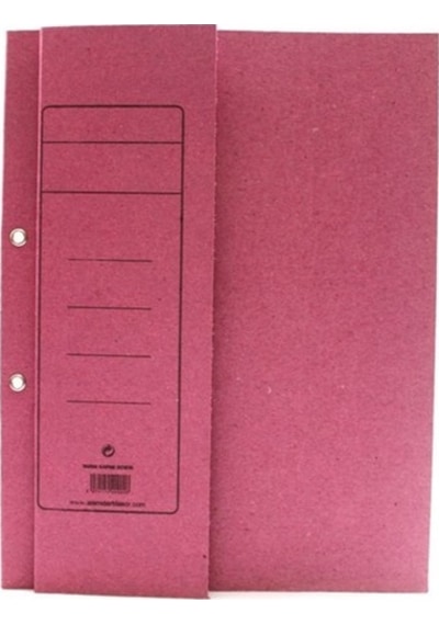 Alemdar Yarım Kapak Karton Dosya - Pembe 1.kalite