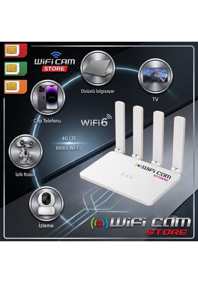 5 Volt Wifi 6 Destekli 4g/5g Sım Kartlı Router Modem
