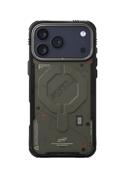 Apple Uyumlu iPhone 17 Pro Max Kılıf M-safe Şarj Özellikli Airbag Tasarımlı Skinarma Vigor Kapak Haki Haki