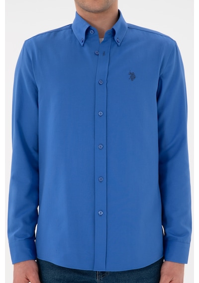 U.s. Polo Assn. Erkek İndigo Gömlek Basic 50306338-vr028 İndigo