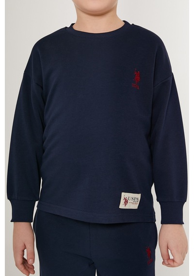U.s. Polo Assn Shaded Dotted Lacivert Erkek Çocuk Eşofman Takımı