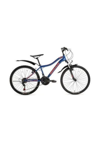 Bisan Rocky - 26 Jant 42 Cm Kadro 21 Vites Dağ Bisikleti - Lacivert Kırmızı Çok Renkli