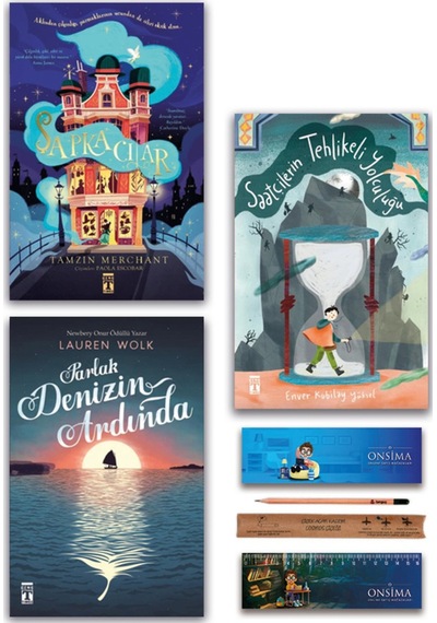 Genç Timaş Saatçilerin Tehlikeli Yolculuğu - Şapkacılar - Parlak Denizin Ardında Set 3 Kitap