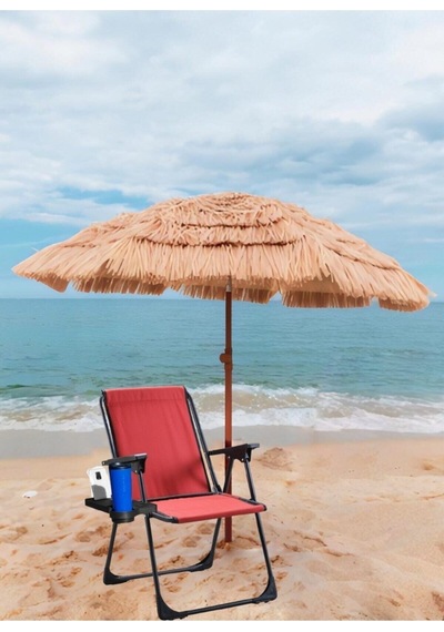 Leva Katlanır Kırmızı Kamp Sandalyesi Ev Plaj Outdoor