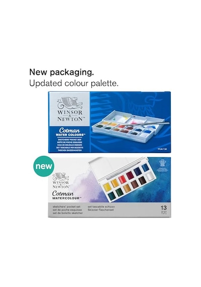 Cotman Sketchers Pocket Box 1/2 Tablet 12li Sulu Boya Genel