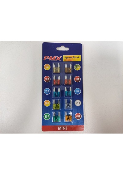 Pmx Mini Yassı Bıçak Sigorta 10.Lu Paket 1393