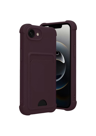 Newface Apple İphone 16e Kelvin Kartvizitli Silikon - Derin Mor