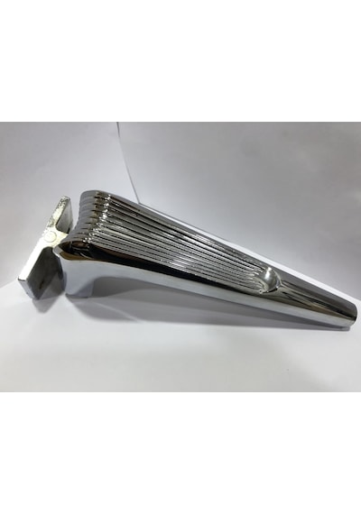 Legend X Metal Ayak 21 Cm Krom Renk Kanepe Koltuk Komidin Dolap Modern Tv Ünite Mobilya Ayağı Gümüş