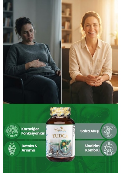 Kiperin TUDCA 250mg | Safra Desteği | 30 Kapsül