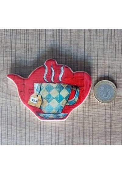 Tea Temalı Buzdolabı Magneti