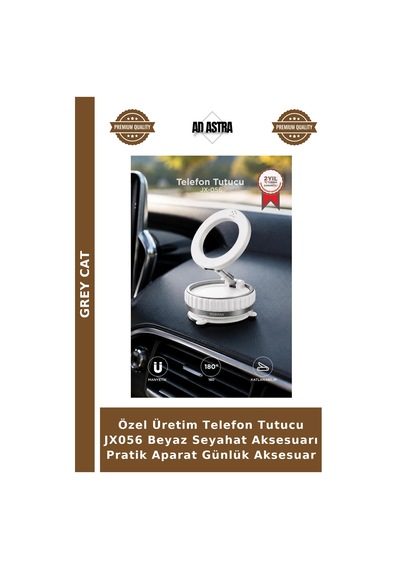 Özel Üretim Telefon Tutucu Jx056 Beyaz Seyahat Aksesuarı Pratik Aparat Günlük Aksesuar