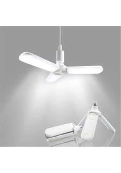 3 Kollu Katlanır Enerji Tasarruflu 45w Beyaz Pervane Led Ampul