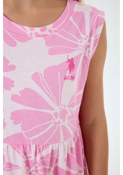 U.s. Polo Assn. Kız Çocuk Pembe Elbise 5274-49868 Pembe
