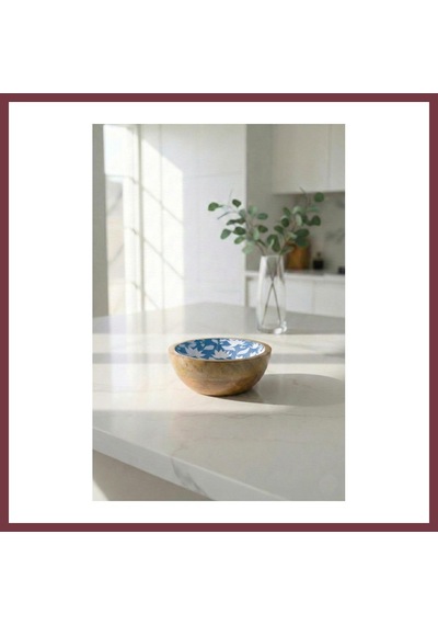 Storeşahin Mango Agacı Sunum Servis Kasesi & Dekoratif Kase 20 Cm Desenli Shn0720