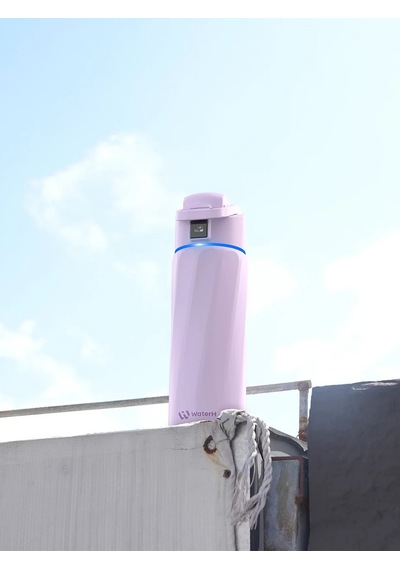 Waterh Boost Akıllı Termos Hidrasyon Takibi Yapan, Yalıtımlı 0.95 L / 32oz Akıllı Şişe Mor