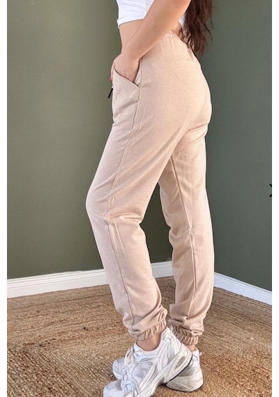 Bbbutikbasic Jogger Eşofman Altı G5699 Bej