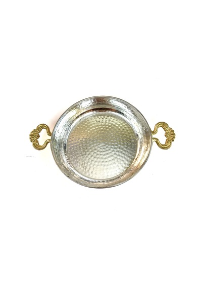Bakır Yumurta Sahanı 22 Cm Altın