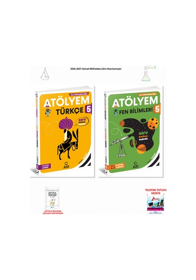 2026-2027 Arı Yayıncılık 5. Sınıf Tüm Dersler 2 Kitap Set Atölyem T-f