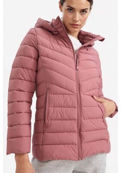 Defacto Defactofit Su İtici Regular Fit Kapüşonlu Fermuarlı Cepli Şişme Mont E9253ax25aubr226 Bordo-br226