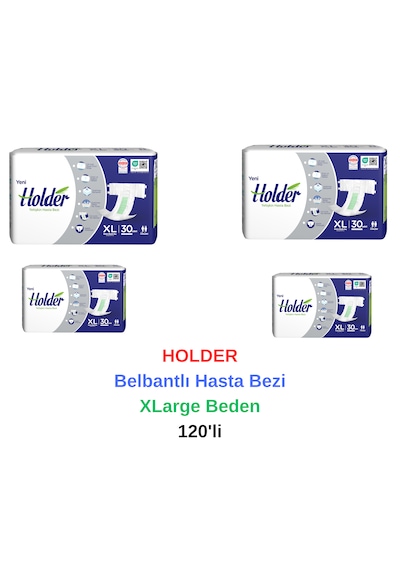 Holder - Belbantlı Hasta Bezi Xlarge Beden 120'li XL