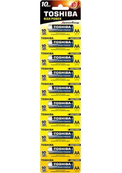 Toshıba Lr6 Kartela Alk.Kalem Pil 10Lu