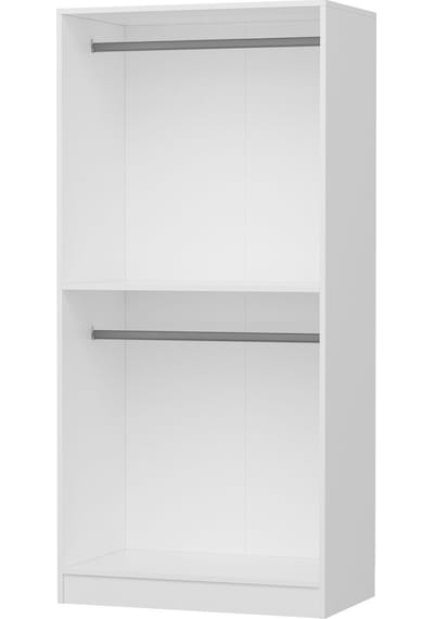 Kale 2 Kapaklı Aynalı Zincir Dolap - Beyaz 190cm Beyaz