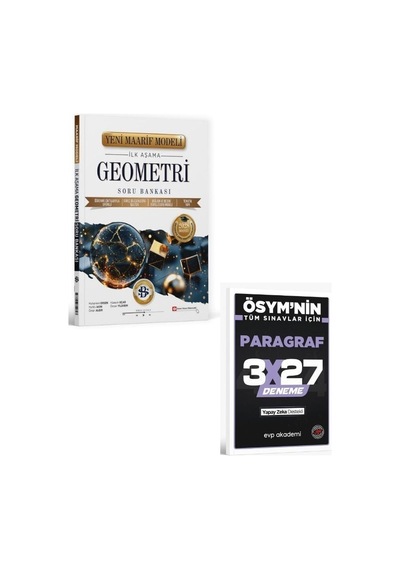 2027 Bilgisarmal 2027 Üniversiteye Hazırlık Geometri İlk Aşama Maarif Model Soru Bankası+ Evp Akademi Paragraf