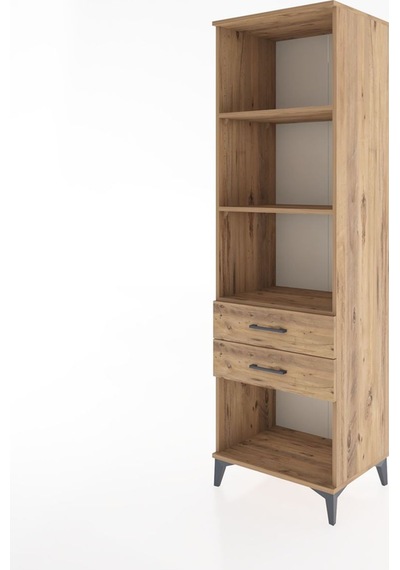 Hyperion Dolap 3 Raflı 2 Çekmeceli 60x44x195 Çam-çam Çam