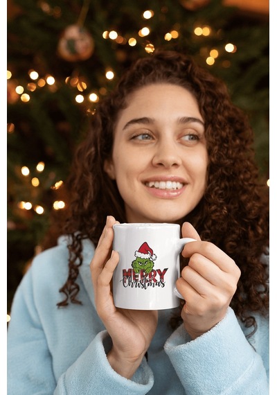 Grinch Merry Christmas Kupa Bardak
