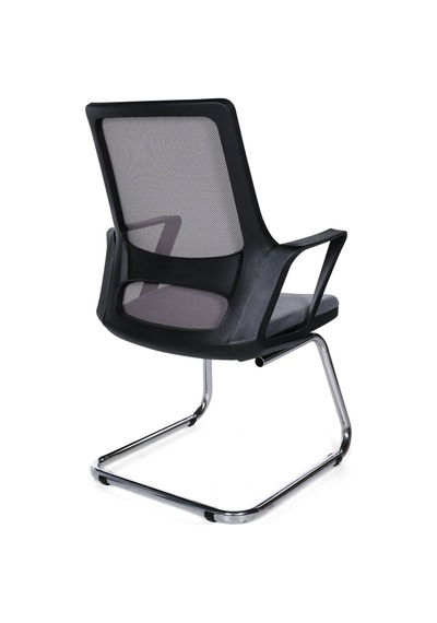 Ofisbazaar Lizz Gri Fileli Bekleme Koltuğu Ergonomik Ofis Ve Ev Koltuğu Gri Gri