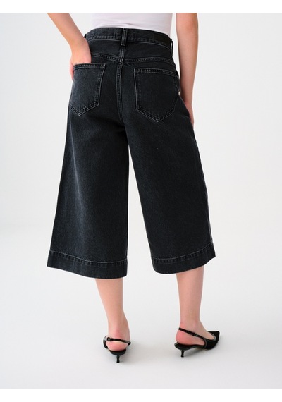 Culotte Cropped Regular Fit Kadın Pantolon Denim