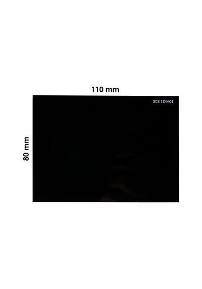 SCS No:12 Svar Kaynak Maske Camı Siyah 110 x 80  (Athermal Muadili)