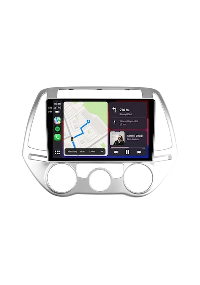 Hyundai İ20 2012-2014 Android Multimedya Carplay Android Auto Navigasyon Kameralı 6gb Ram 64gb 9"