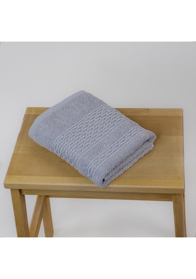 Pure Basic Pamuklu Havlu 50x85 Tek Parça El Havlusu Gri