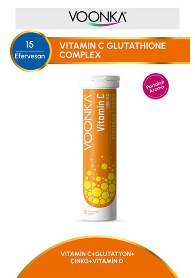 Oonka Vitamin C 1000 Mg Glutathione Complex 15 Efervesan Tablet İki Kutu