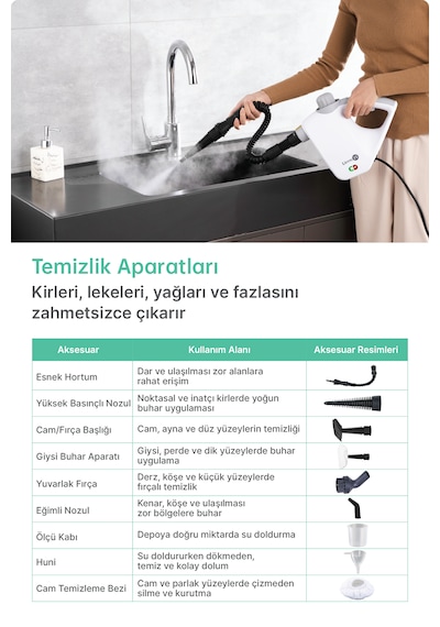 Livenzi JJB-303 El Tipi Buharlı Temizleyici