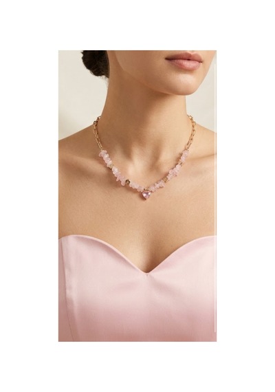 Kalpli Pembe Taşlı Tasarım Pinterest Kolye Kararmaz Hediye Kutulu Kadın Kolye Pembe - 913442325 Pembe