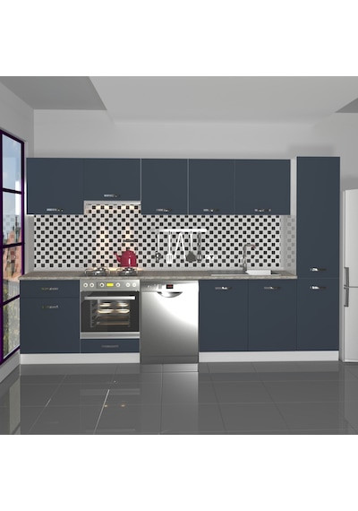 Decoraktiv Elite 325 Ankastre Fırın Modüllü Mdf Hazır Mutfak Dolabı - Tezgah Dahil - Antrasit Decoraktiv Elite 325 Ankastre Fırın Modüllü Mdf Hazır Mutfak Dolabı - Tezgah Dahil - Antrasit